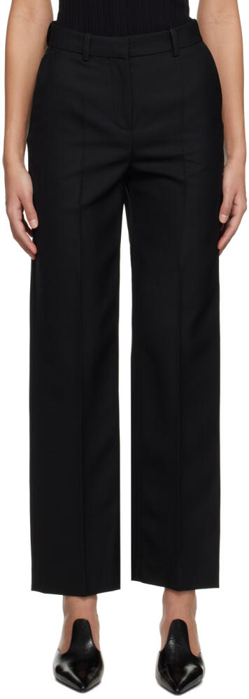 TOTEME Black Slim-Fit Trousers Cover