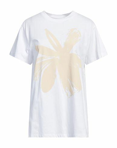 Liviana Conti Woman T-shirt White Cotton Cover