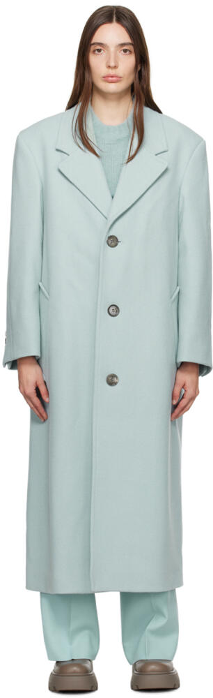 AMI Paris Blue Oversized Coat Cover