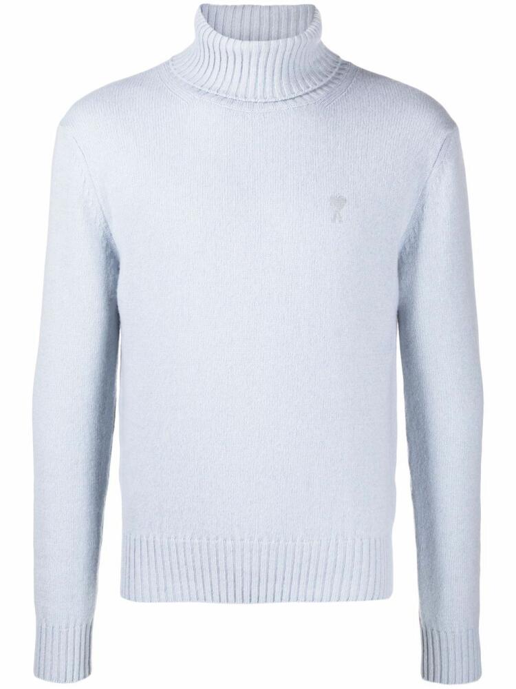 AMI Paris Ami de Coeur cashmere jumper - Blue Cover