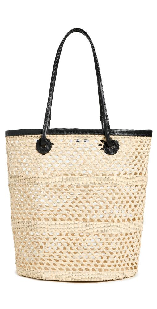 Sensi Studio Open Weave Tote Bag Natural/Black Cover