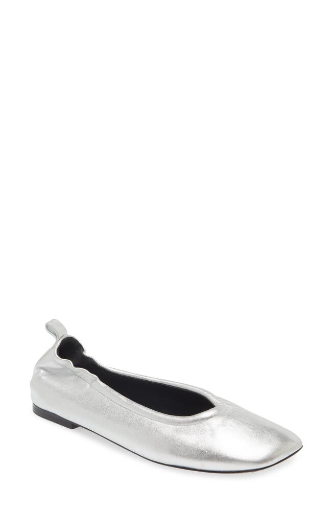 3.1 Phillip Lim ID Stretch Back Ballet Flat in Silver Cover