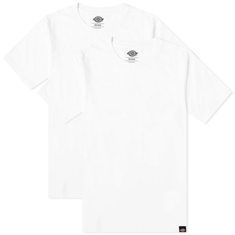 Dickies Men's Regular Fit T-Shirt - 2 Pack in White Cover