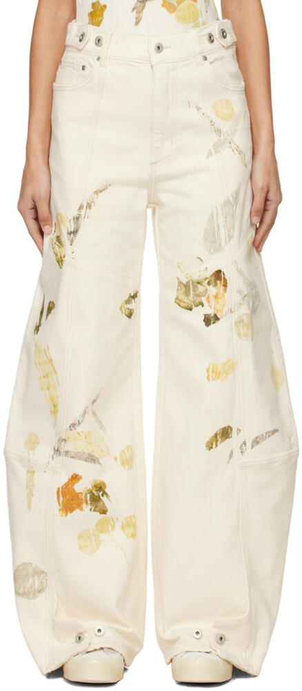 Feng Chen Wang Off-White Five-Pocket Jeans Cover