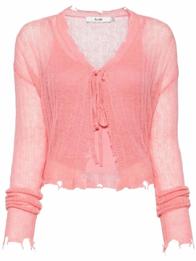 b+ab cardigan and vest set - Pink Cover