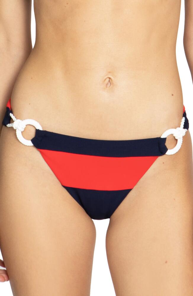 Robin Piccone Babe Bikini Bottoms in Navy Combo Cover