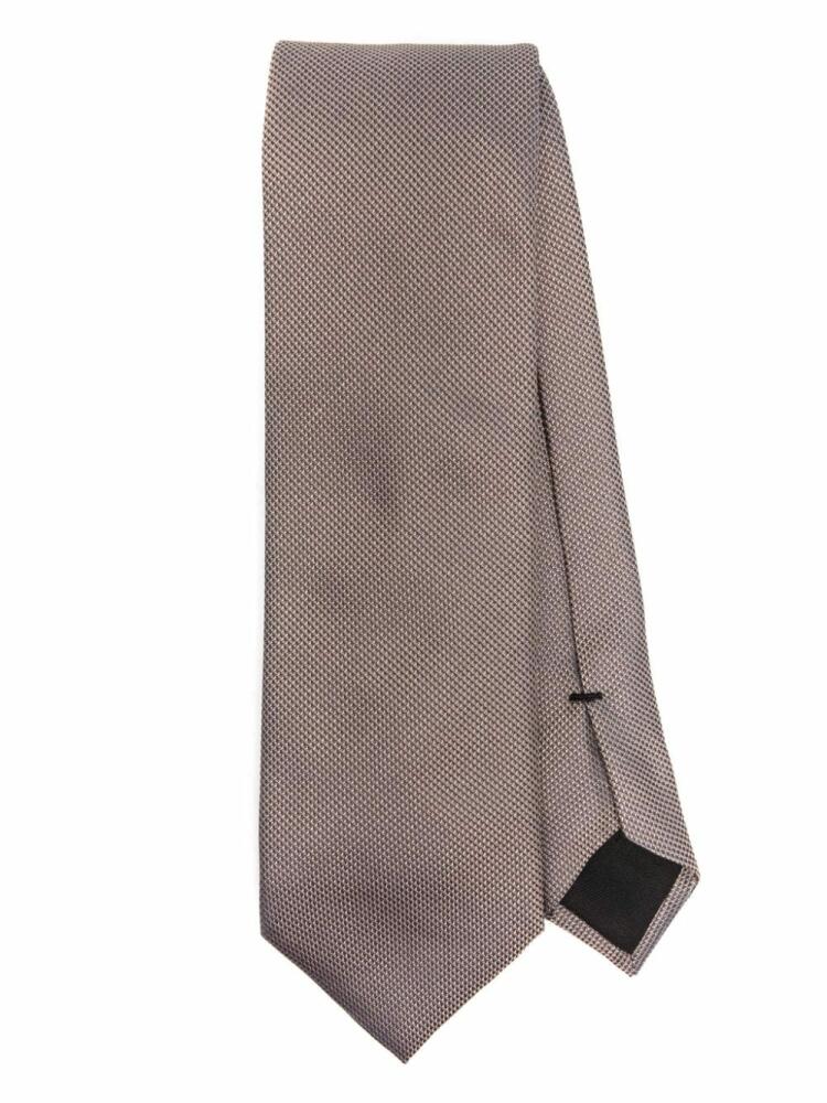 BOSS mini-check tie - Neutrals Cover