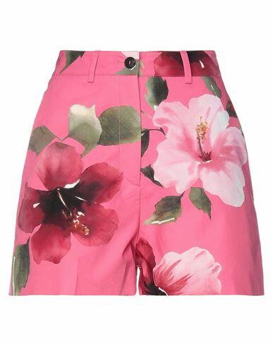 Valentino Garavani Woman Shorts & Bermuda Shorts Fuchsia Cotton Cover