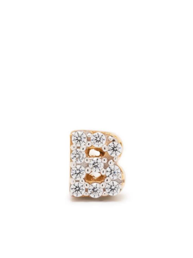 Missoma Initial single stud earring - Gold Cover