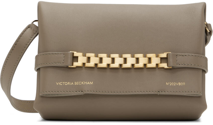 Victoria Beckham Taupe Mini Chain Pouch Cover