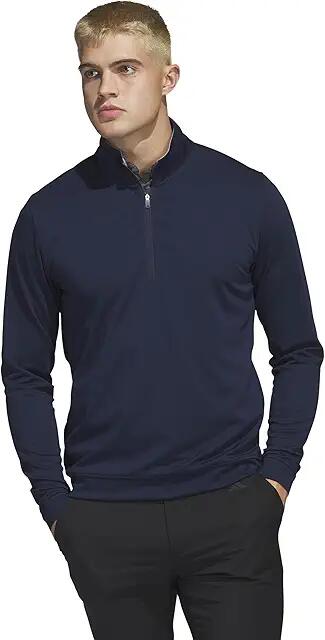 adidas Golf Elevated 1/4 Zip Pullover (Collegiate Navy) Men's Clothing Cover