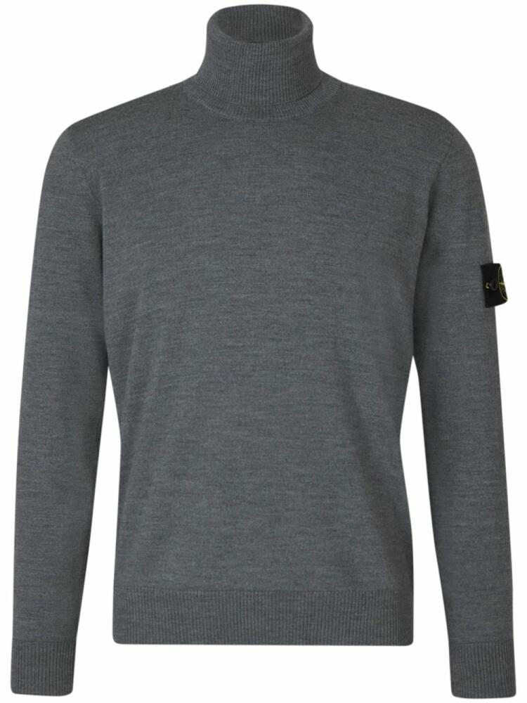 Stone Island Compass-badge wool jumper - Grey Cover