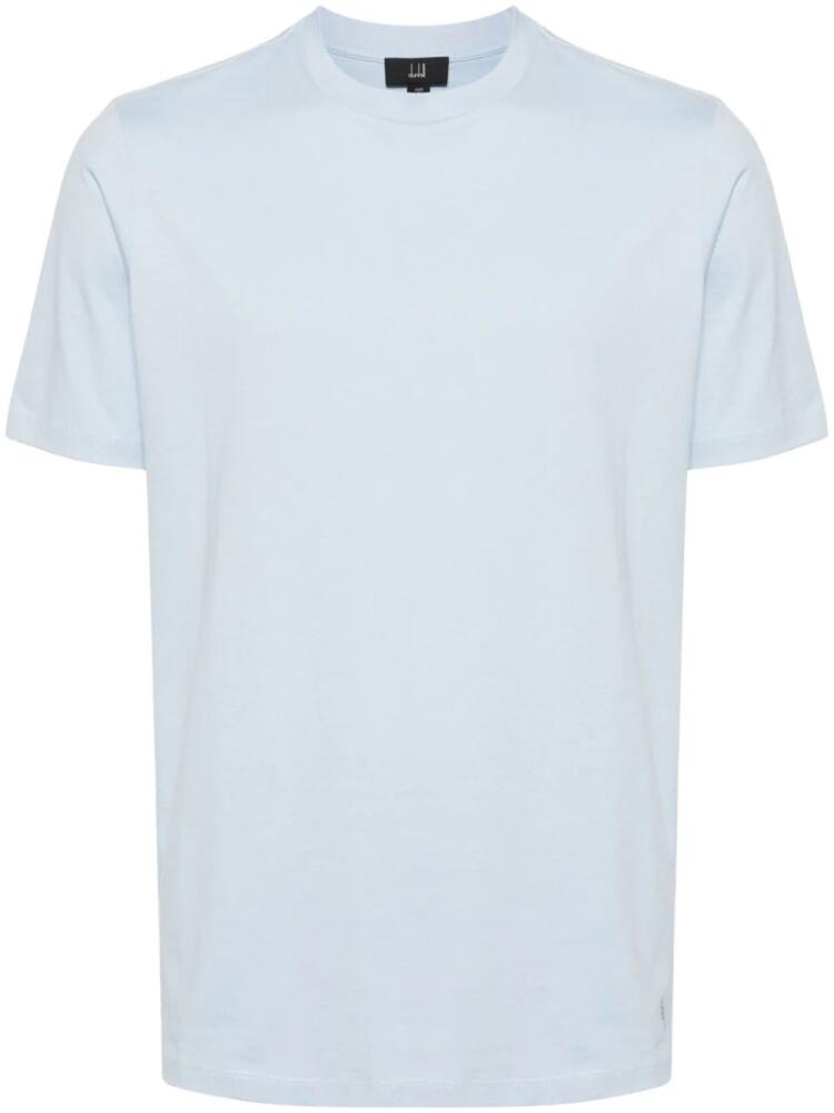 Dunhill logo-embroidered cotton T-shirt - Blue Cover