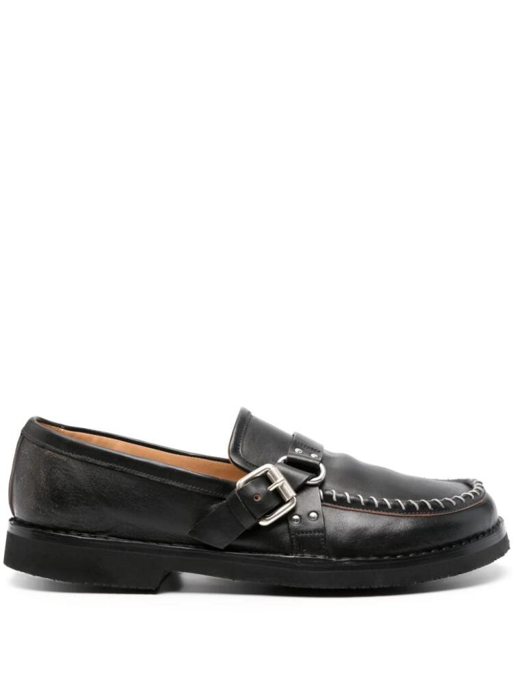 Premiata leather buckle loafers - Black Cover