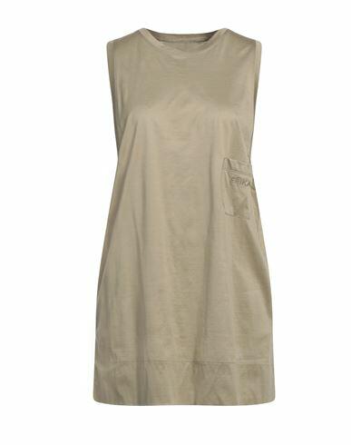 Erika Cavallini Woman T-shirt Khaki Cotton Cover