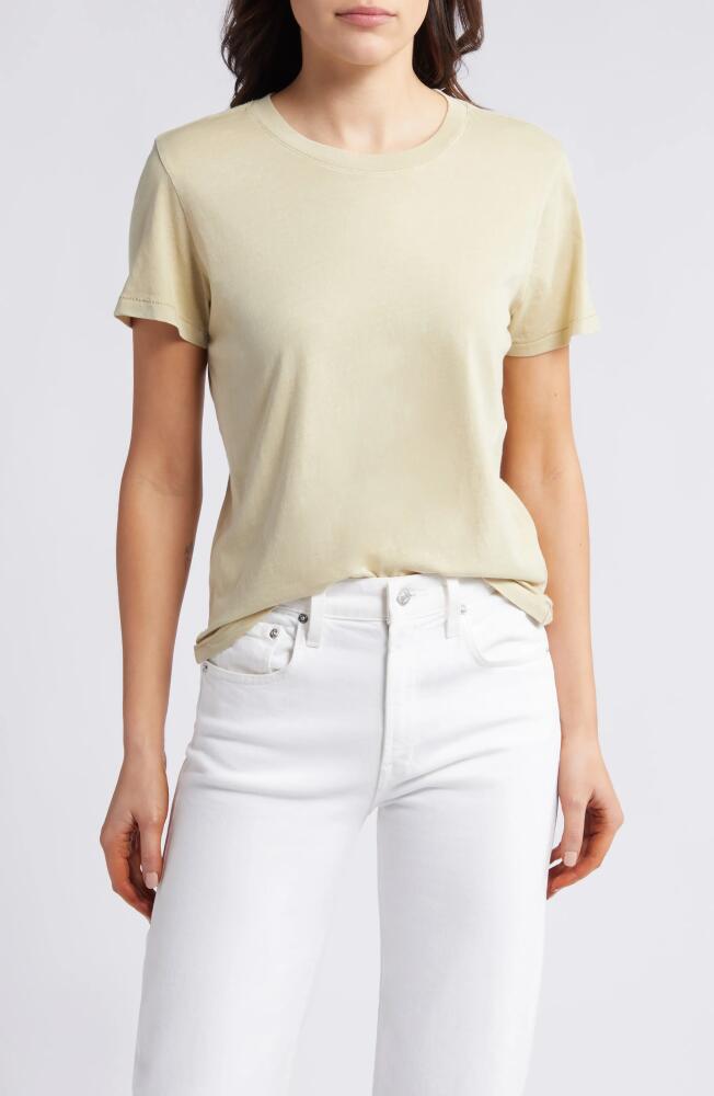 Treasure & Bond Relaxed Crewneck Cotton T-Shirt in Beige Khaki Cover