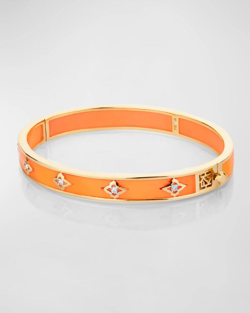 Farah Khan Atelier 18K Yellow Gold Flush Orange Mumbai Adventurous Bangle, 45mm x 55mm Cover