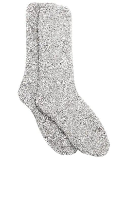 Barefoot Dreams CozyChic Socks in Light Grey Cover