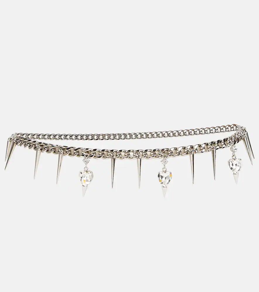 Alessandra Rich Embellished chain belt Cover