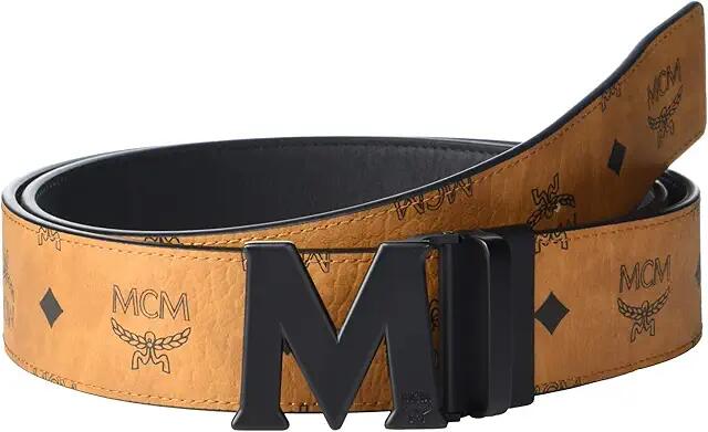 MCM Claus Reversible Belt (Cognac) Belts Cover