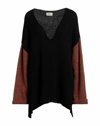 Akep Woman Sweater Black Synthetic fibers, Cotton, Wool Cover