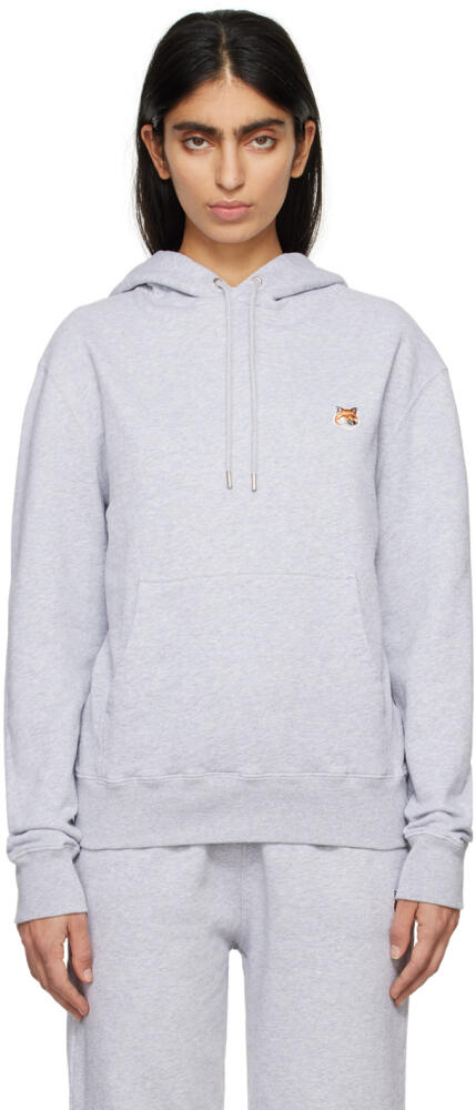 Maison Kitsuné Gray Fox Head Hoodie Cover