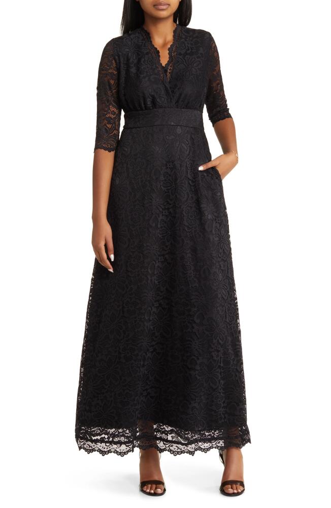 Kiyonna Maria Lace Evening Gown in Onyx Cover