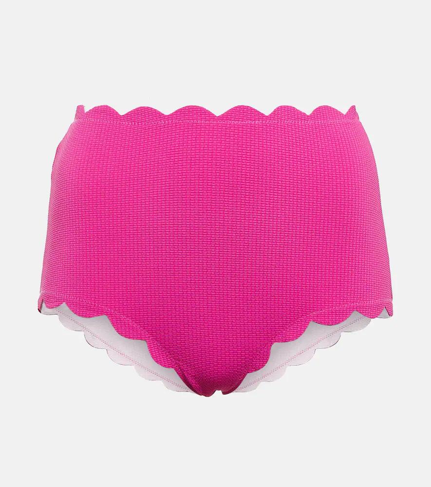 Marysia Scalloped high-rise bikini bottoms Cover