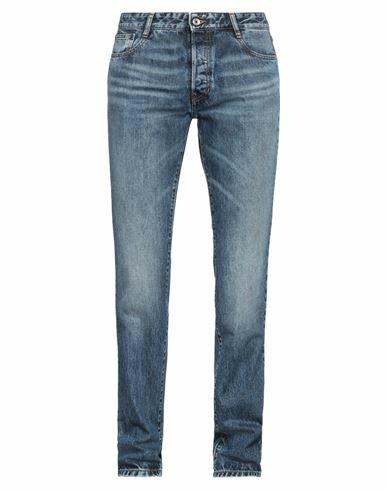 Just Cavalli Man Jeans Blue Cotton, Calfskin Cover