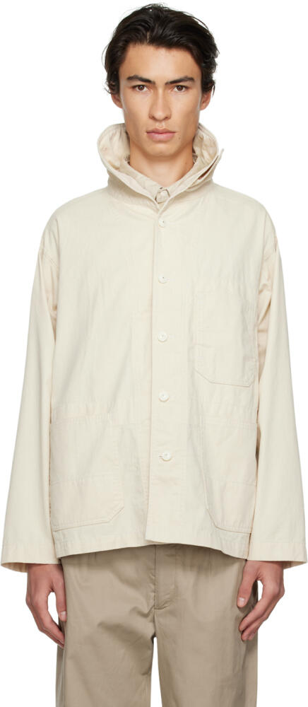 Engineered Garments Beige Shawl Collar Jacket Cover