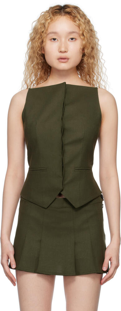 Aya Muse Khaki Paxil Tank Top Cover