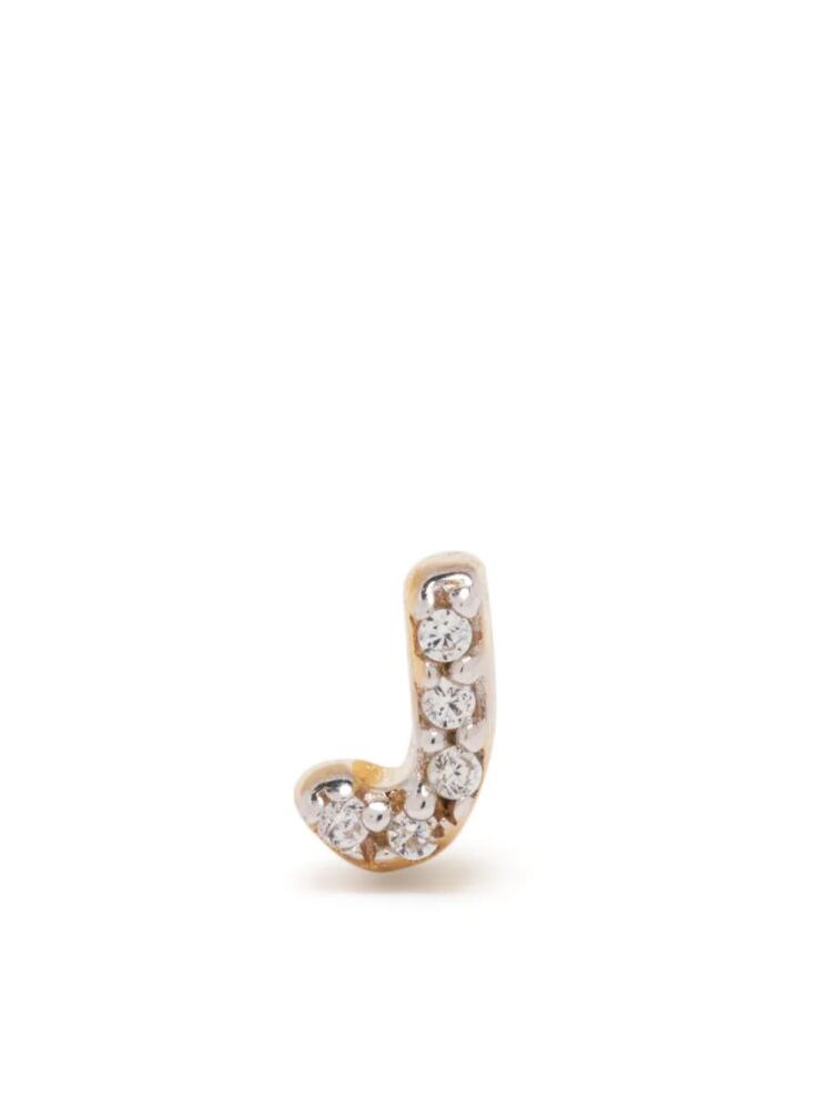 Missoma Initial single stud earring - Gold Cover