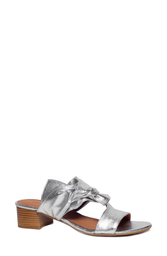 Unity in Diversity Bonita 25 Block Heel Sandal in Silver Cover