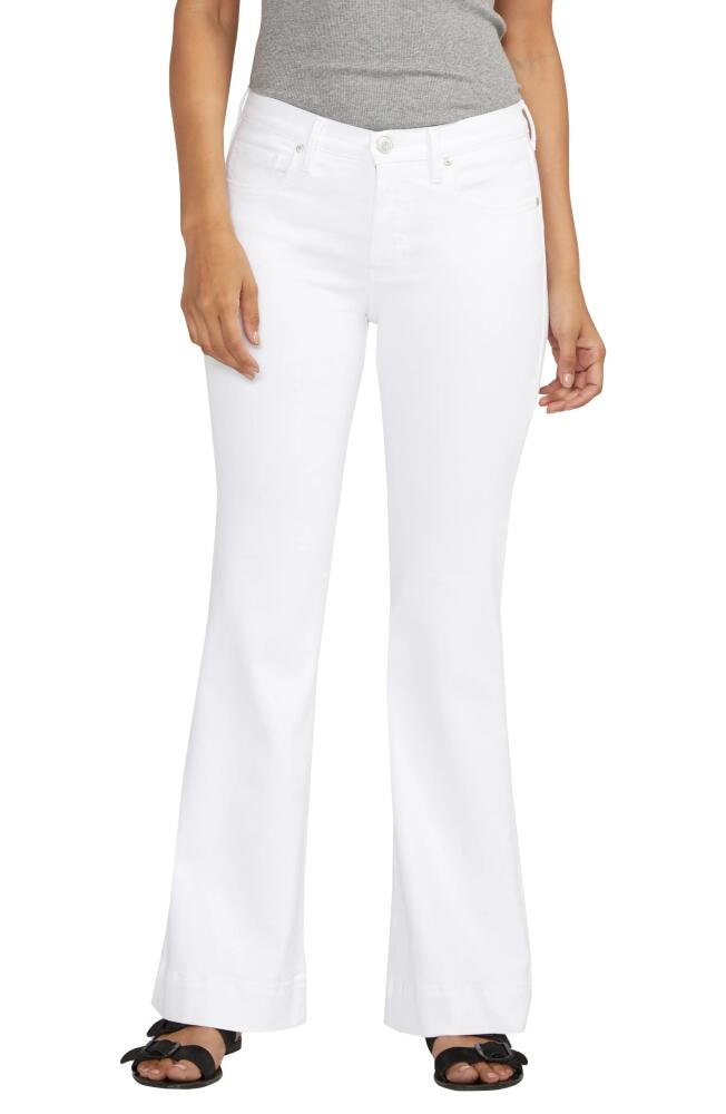 JAG Kait Flare Hem Jeans in White Cover