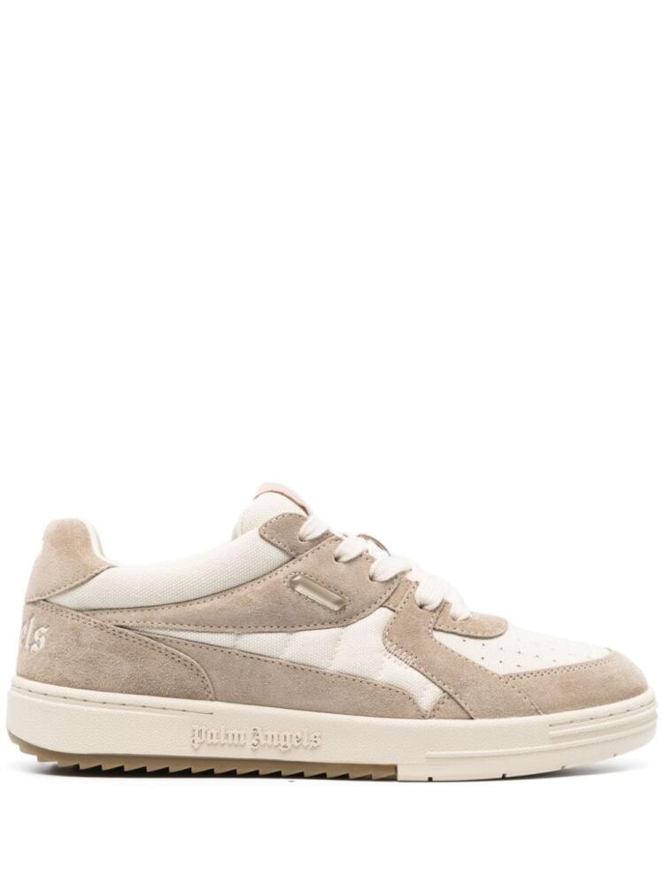 Palm Angels University suede sneakers - White Cover