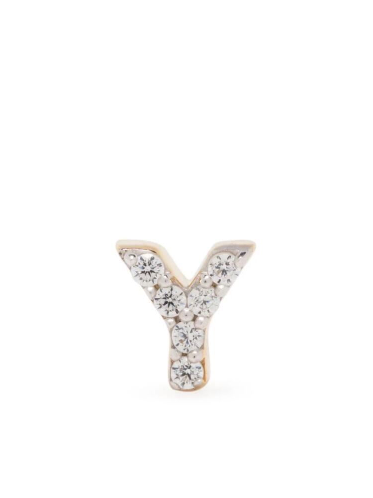 Missoma Initial single stud earring - Gold Cover