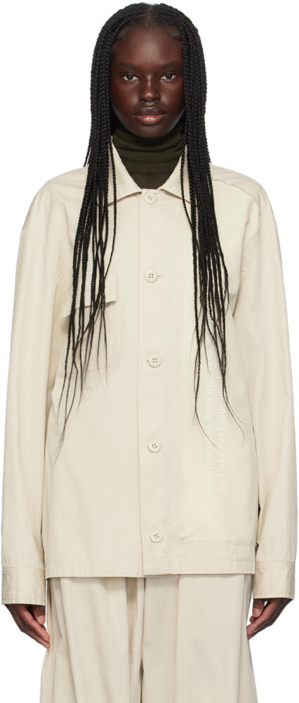 MM6 Maison Margiela Off-White Paneled Jacket Cover