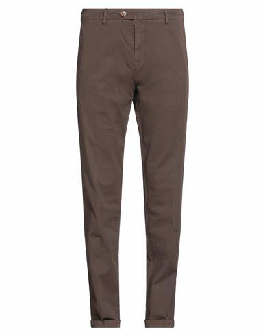 Seventy Sergio Tegon Man Pants Cocoa Cotton, Elastane Cover