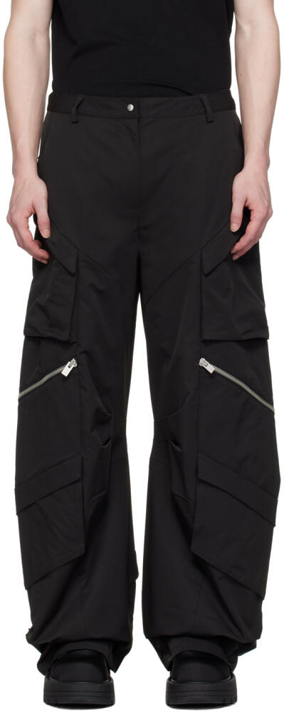 HELIOT EMIL Black Calyx Cargo Pants Cover