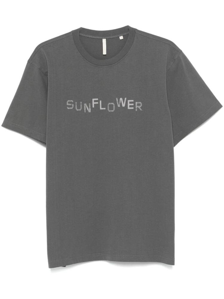 Sunflower logo-print T-shirt - Grey Cover