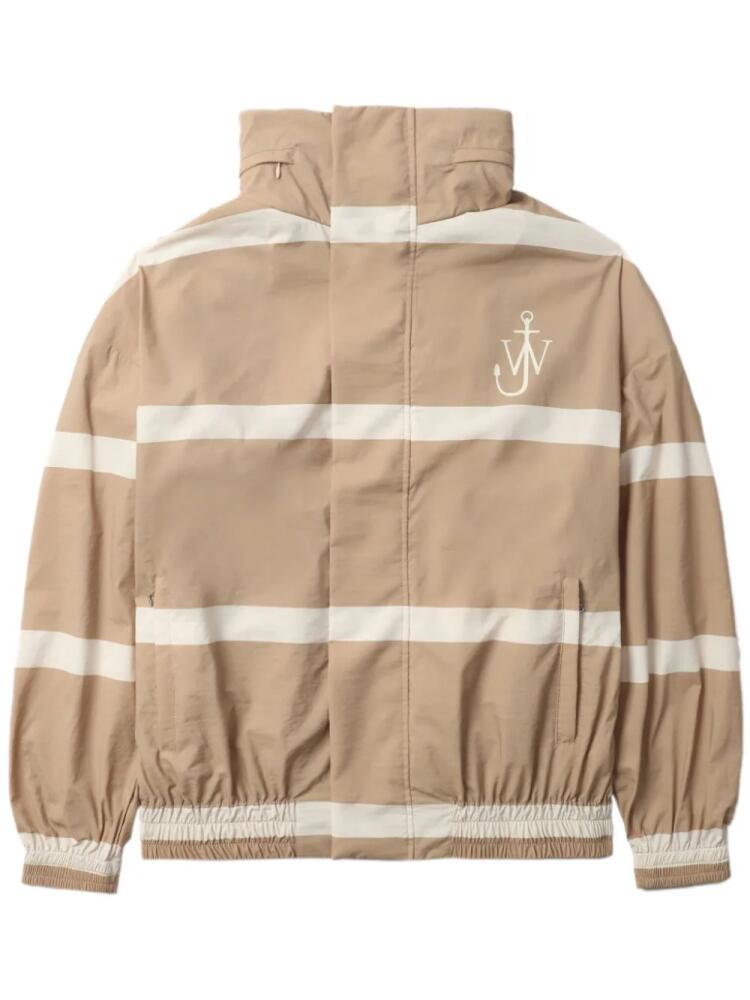 JW Anderson logo-print jacket - Neutrals Cover