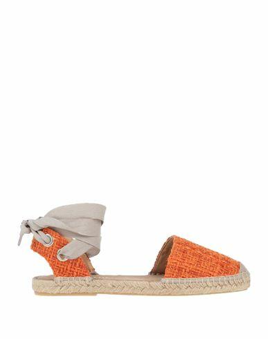 Mychalom Woman Espadrilles Orange Textile fibers Cover