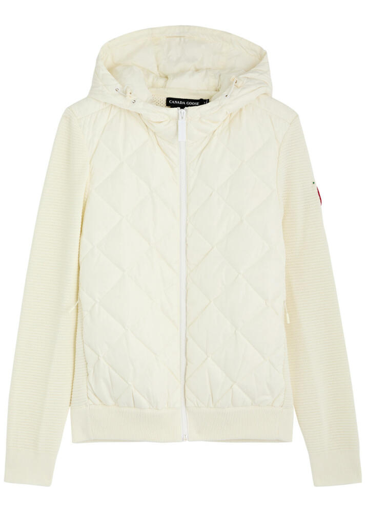 Canada Goose HyBridge Quilted Nylon and Wool Jacket - Cream Cover