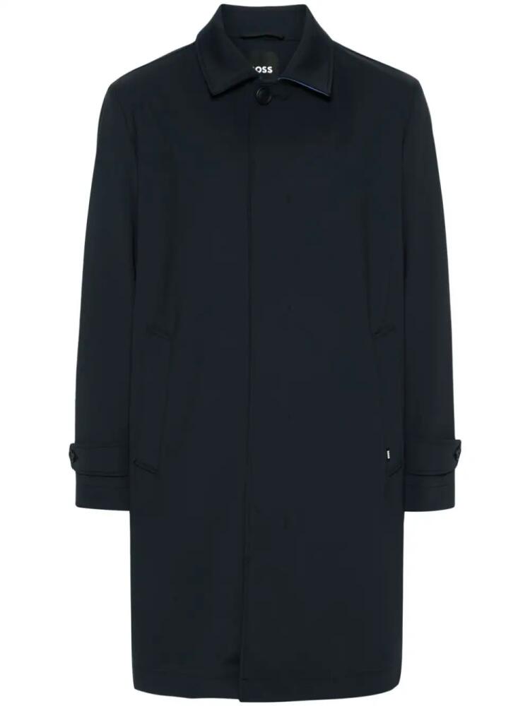 BOSS midi trench coat - Blue Cover