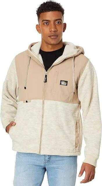 Hurley Huron Burrrito Full Zip Hoodie (Bone) Men's Clothing Cover