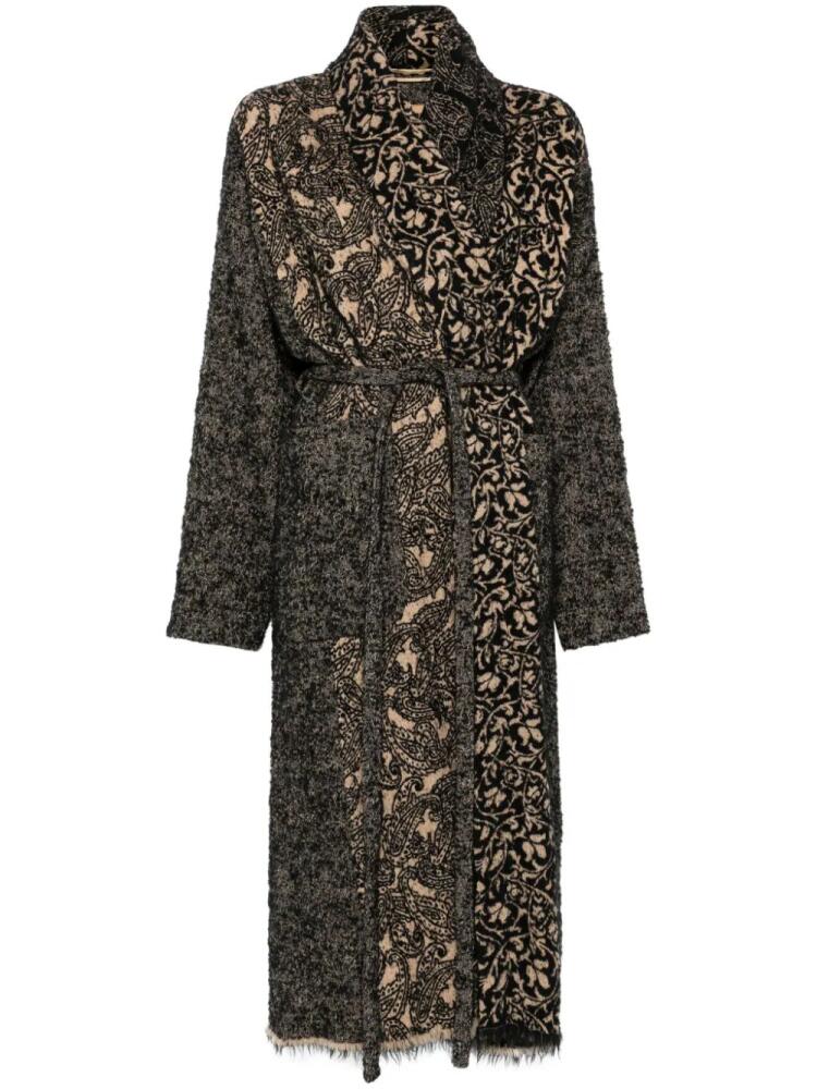 Uma Wang paisley coat - Black Cover