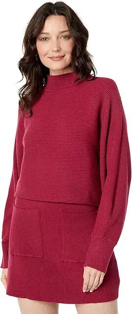 en saison Lisette Pullover Sweater (Fuchsia) Women's Clothing Cover