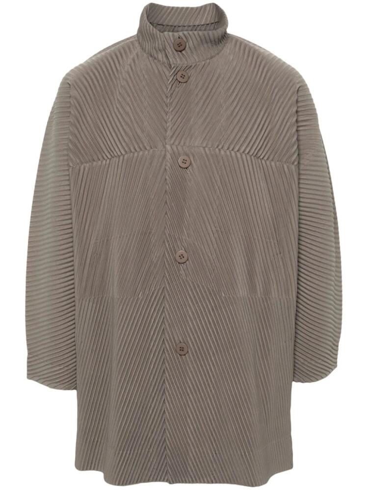 Homme Plissé Issey Miyake MC November pleated coat - Green Cover