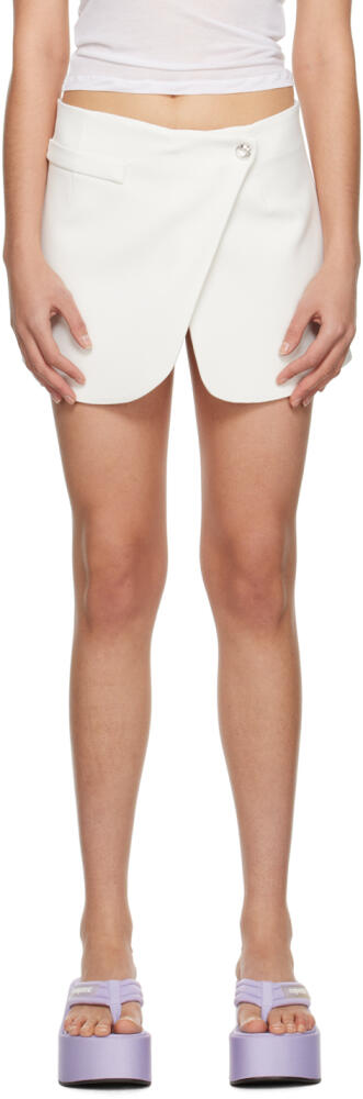 Coperni White Tailored Miniskirt Cover