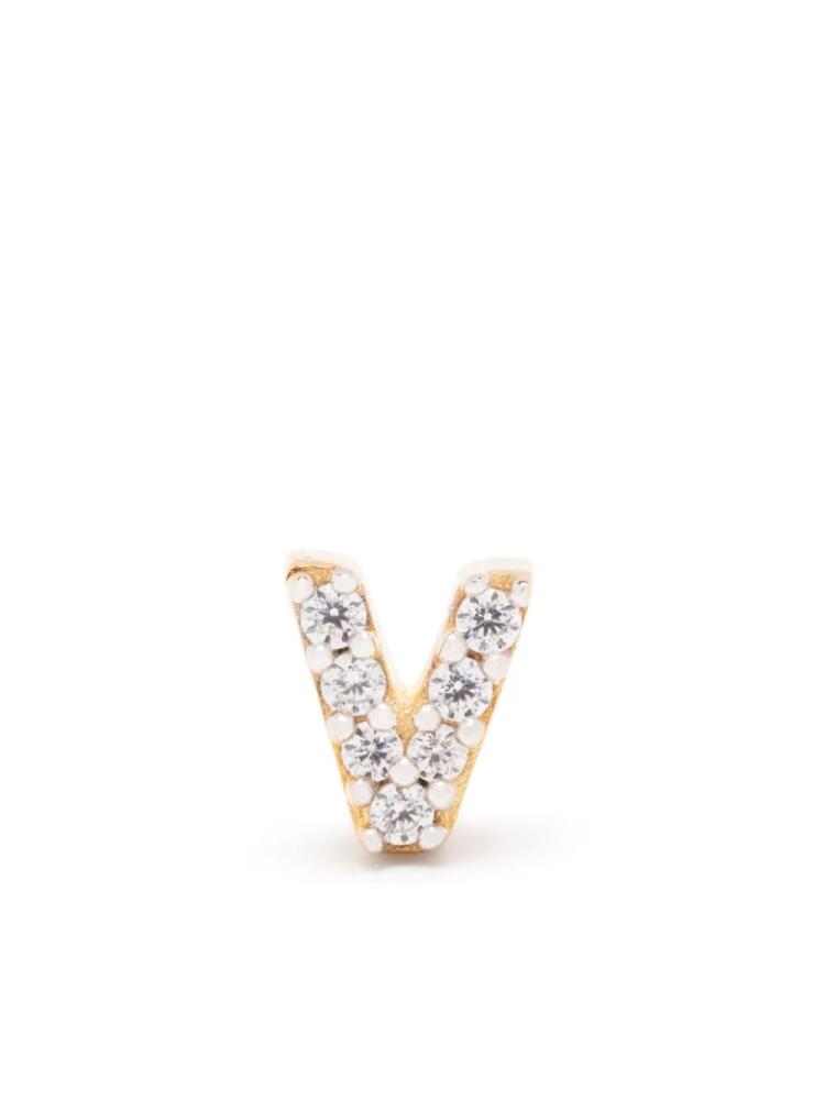 Missoma Initial single stud earring - Gold Cover